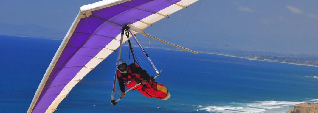 Hang Glider Pilot takes up Gliding